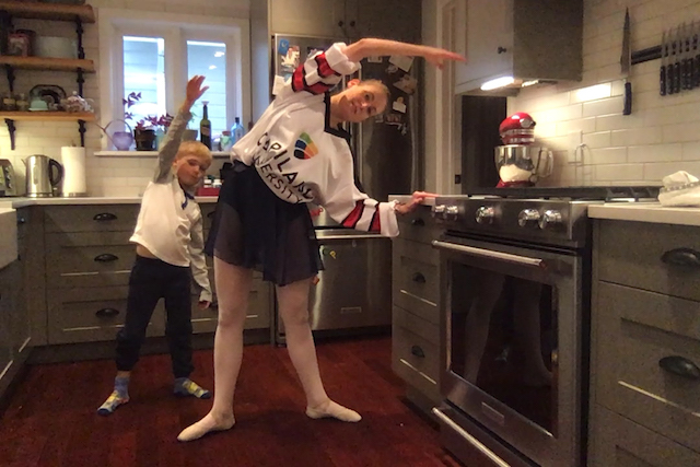 New Dance Studio: Dance instructor in the theatre program unveils new studio and teaching assistant for online tutorials. Submitted by Keri Minty.