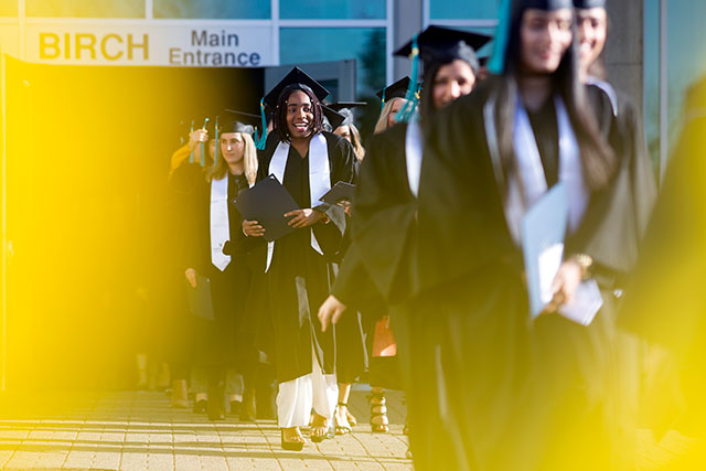 Processional during Convocation ceremonies on Feb. 21, 2020. (Photo by Tae Hoon Kim)
