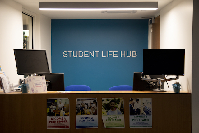 The student life hub on March 16, 2020.