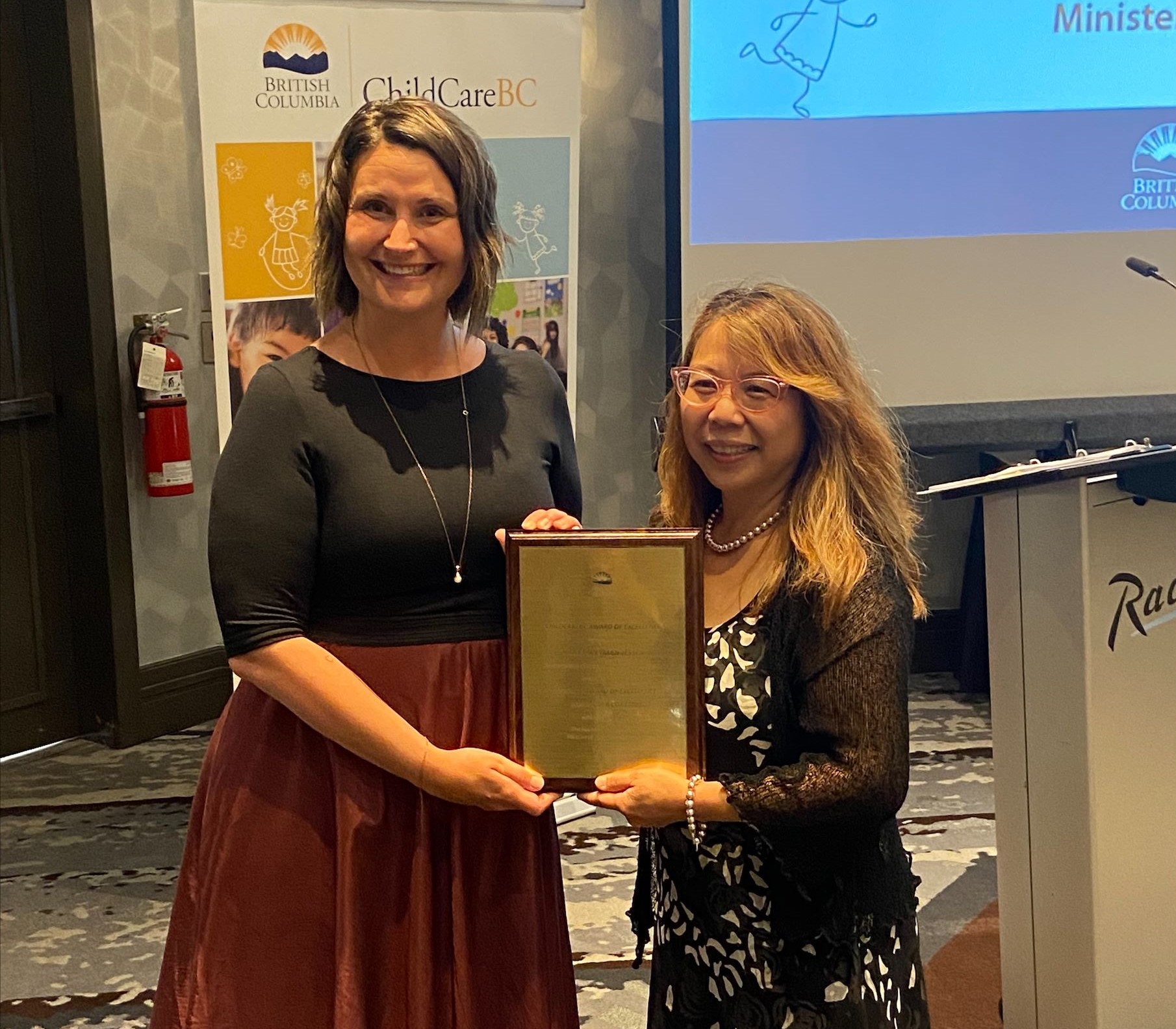 2023 Early Childhood Care and Education faculty and student receive