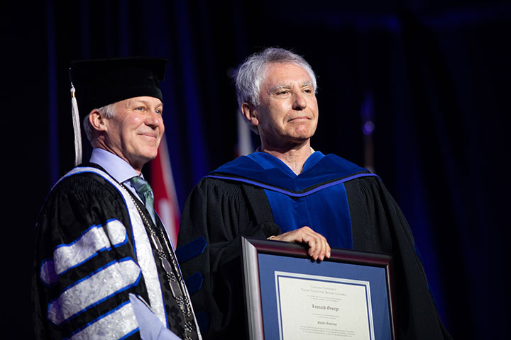 Faculty Emeritus recipient Leonard George.