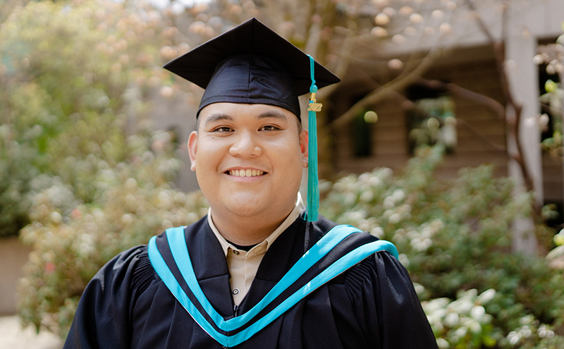 Portrait of student speaker at convocation