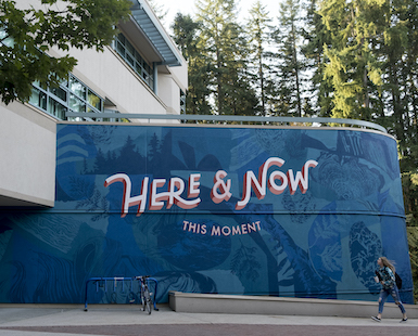 Here & Now Mural wall