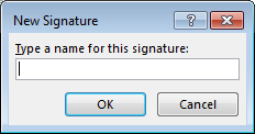 Outlook signature new