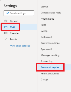 Where to find in settings