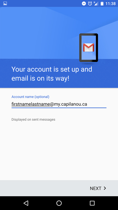 Android account name