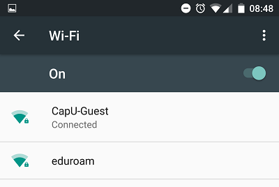 Android capu-guest connected