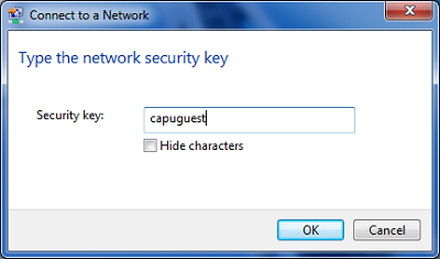 Wi-Fi capu-guest password PC