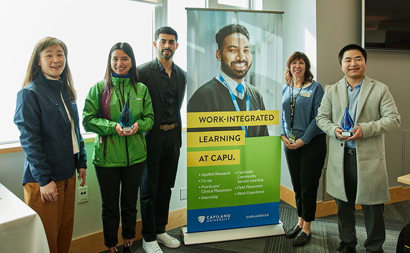 Students at WIL awards event