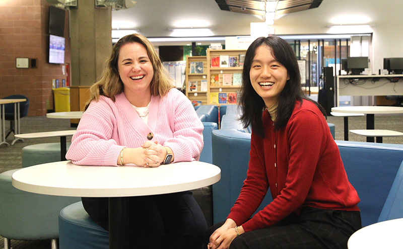 CapU WIL liaisons at the library