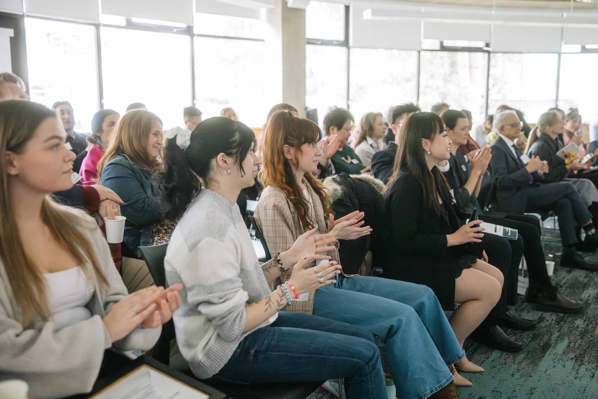 Audience applauding during the Work Integrated Learning 2026 Awards Ceremony.