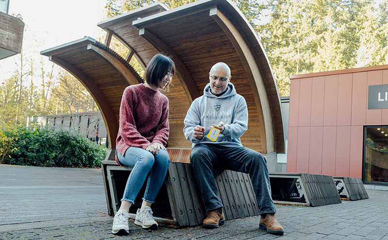 Student with faculty member