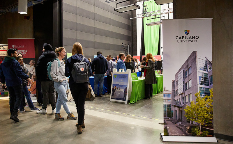 students mingling at the High School Counsellors Event