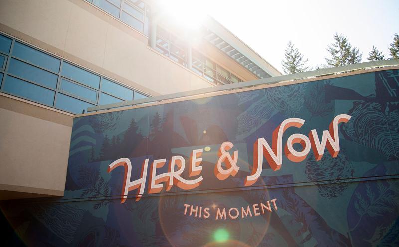 Photo of Here and Now mural 