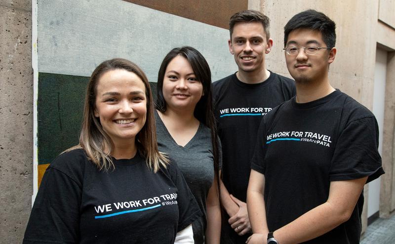 Photo of students wearing We are PATA shirts