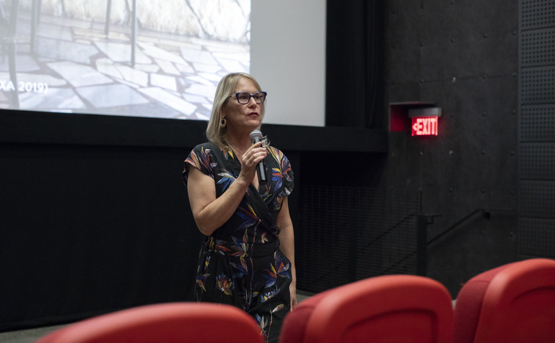 CapU instructor Michelle Mason speaking to students.