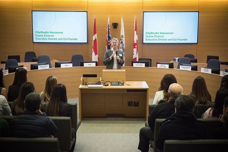 North Vancouver City Council chambers.