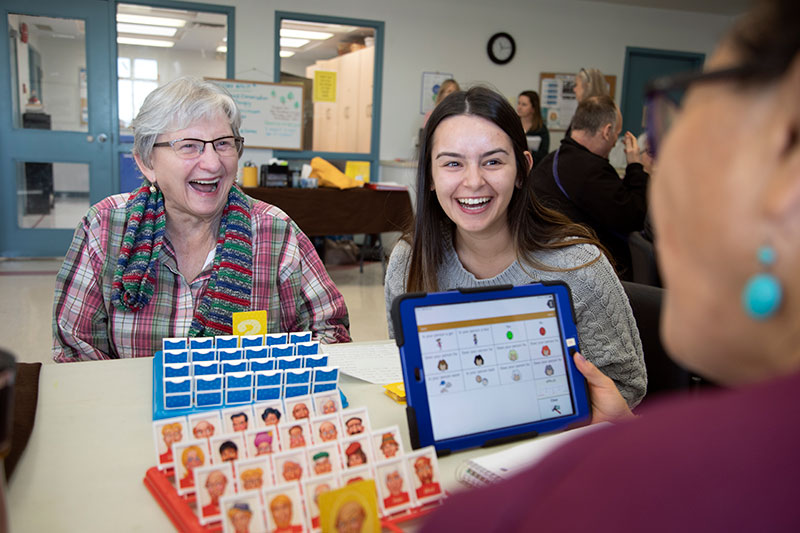 Rehabilitation Assistant students on a practicum placement.