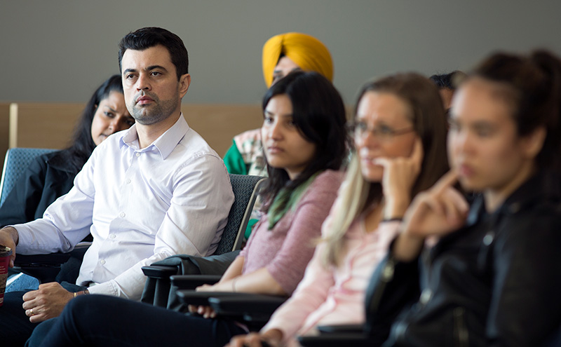 Student at Career Development Centre event