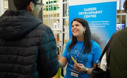 Career Development Centre staff at event