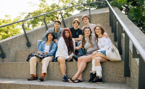 CapU students at CUSP on the North Vancouver Campus. 