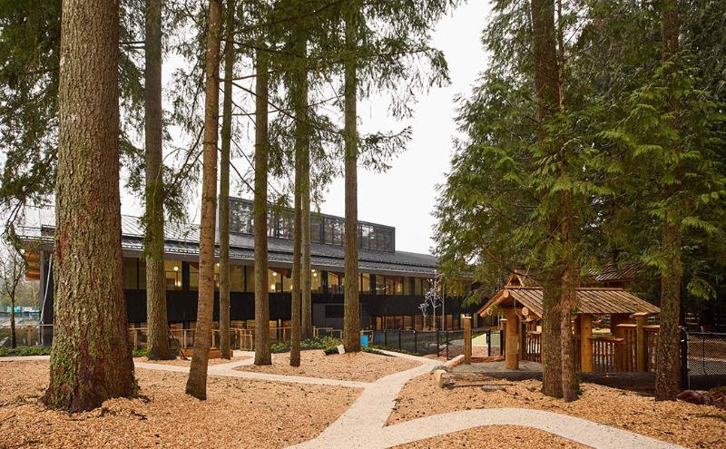 Outdoor photo of the Fulmer Family Centre for Childhood Studies, taken in January 2025.